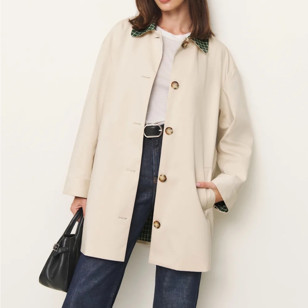 NEW NWT Reformation Irene Jacket Oyster